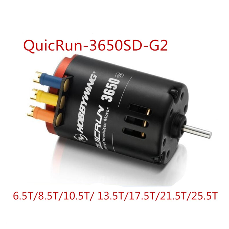 Brushless Motor Sensored 10.5T 13.5T - Hobbywing-Motor Sensored Brushless para Carro e