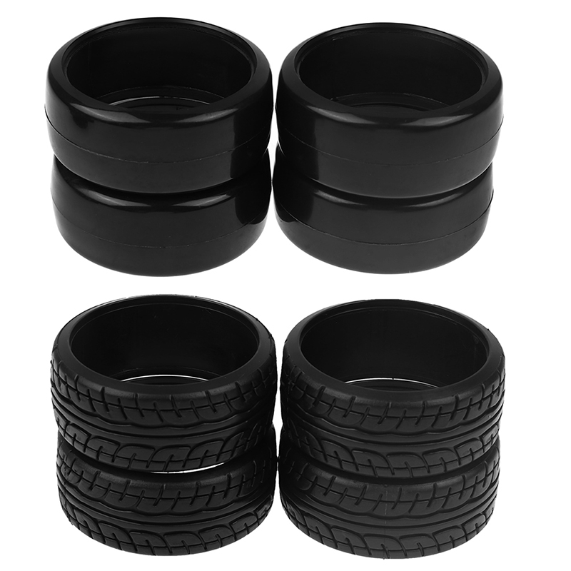 Rc Drift Car Hard Plastic Tires 1/10 - 4 Pneus de Drift de Plástico