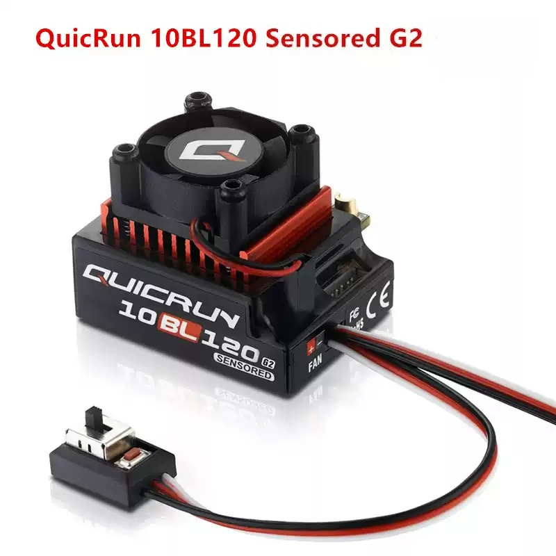 Brushless Esc Sensored 120A Rc Drift - HOBBYWING QuicRun 10BL120 120A G2 ESC