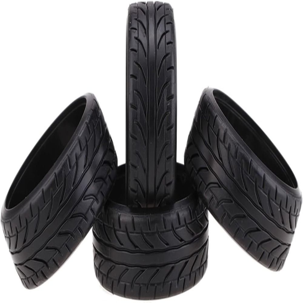 Rc Drift Car Hard Plastic Tires 1/10 - 4 Pçs Pneus de Carro RC
