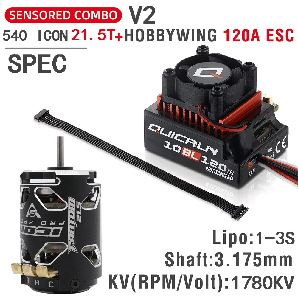 Hobbywing 10BL120 120A G2 ESC  - Brushless Esc Sensored 120A Rc Drift avaliação e preço
