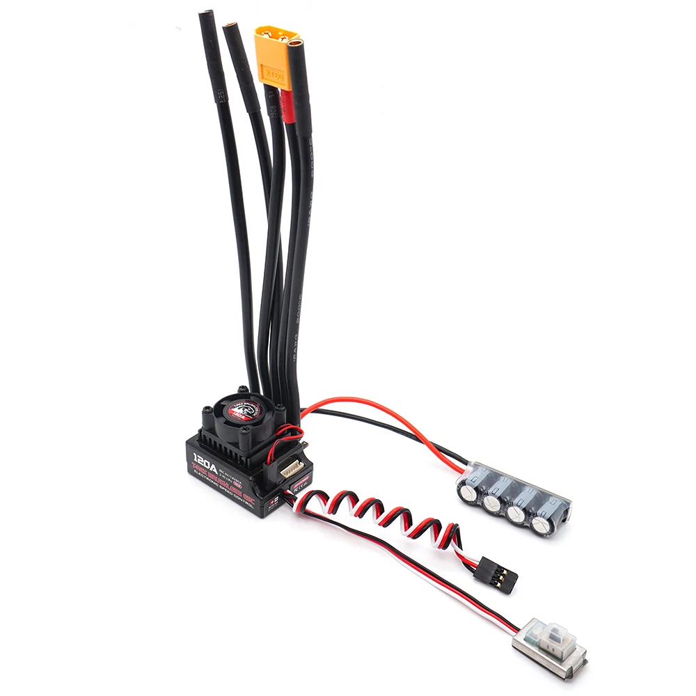 T-REX 120A 2-4S ESC sem escova - Brushless Esc Sensored 120A Rc Drift avaliação e preço