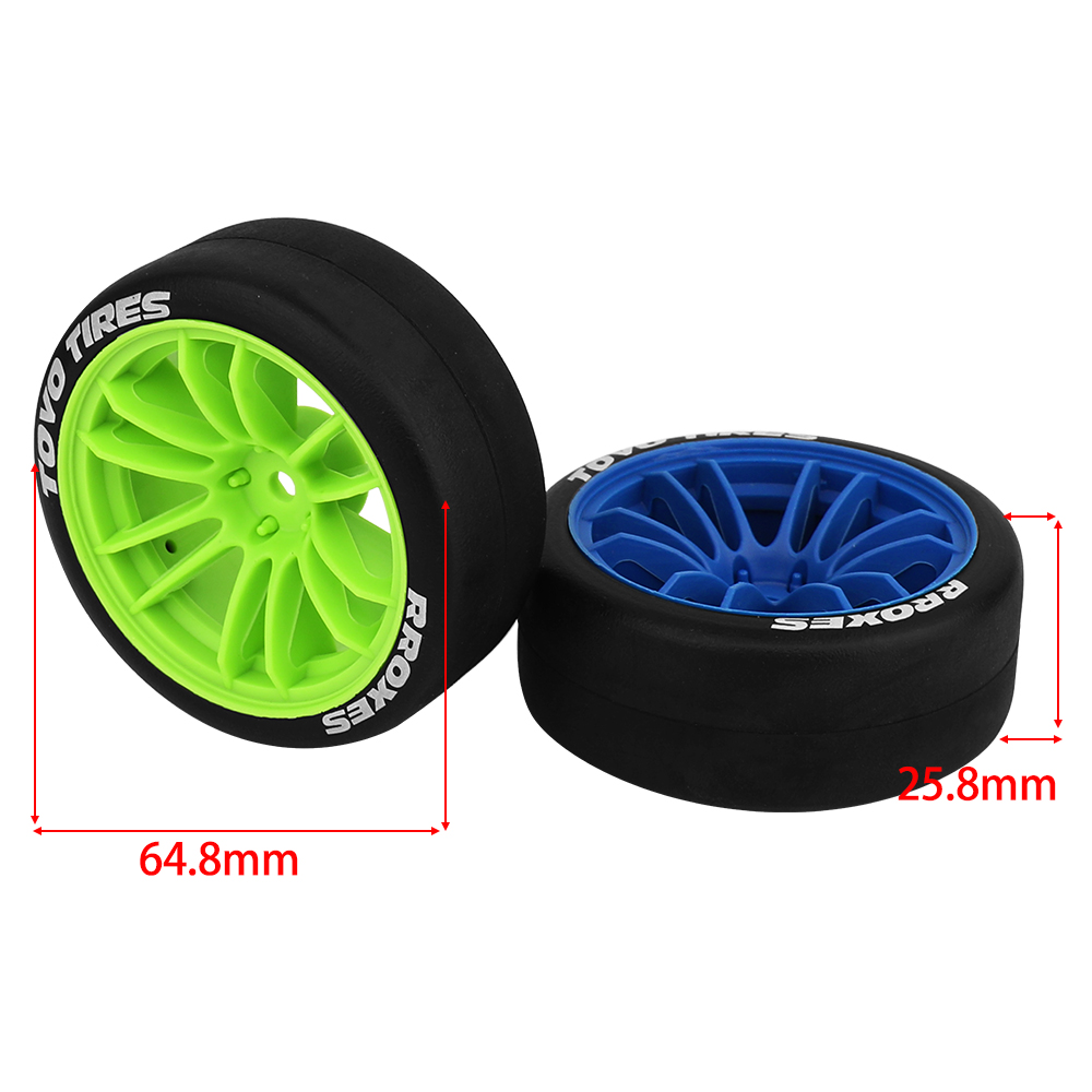 4 Pneus de Drift Rígidos de 65 - Rc Drift Car Hard Plastic Tires 1/10 avaliação e preço