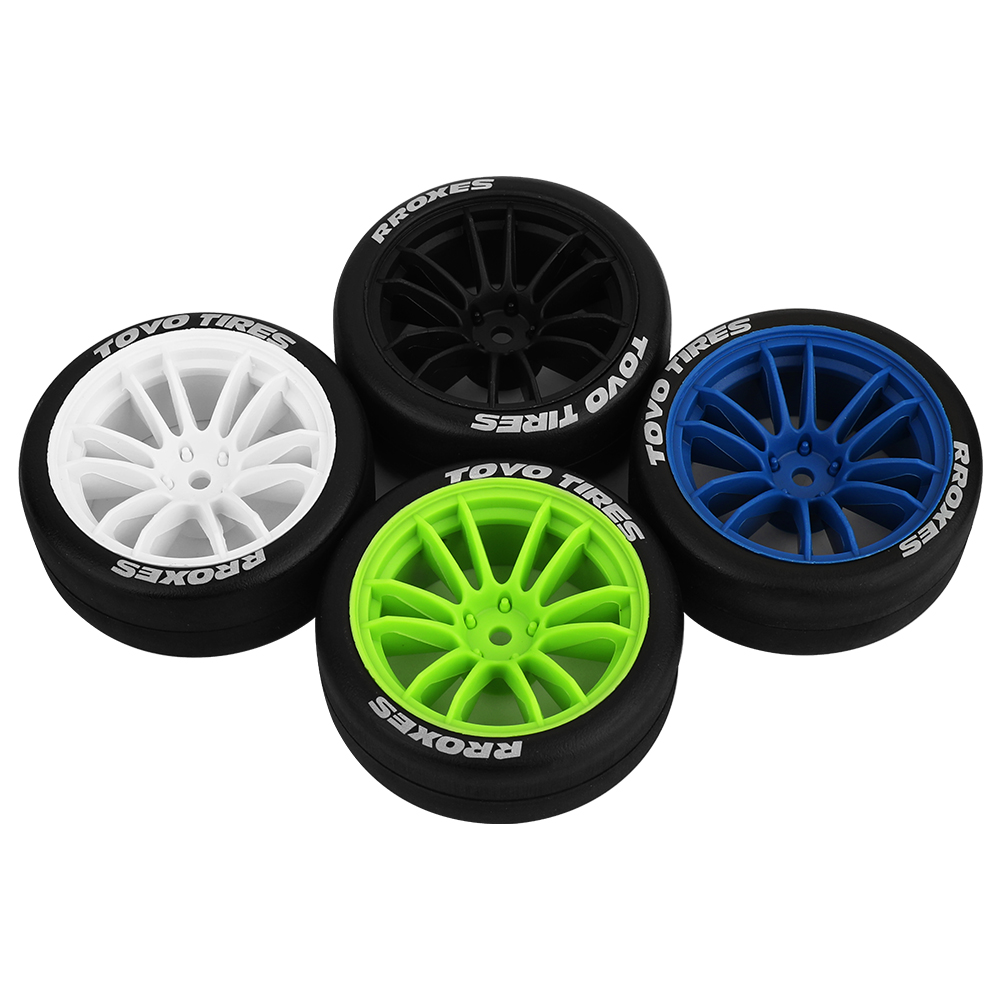 4 Pneus de Drift Rígidos de 65 - Rc Drift Car Hard Plastic Tires 1/10 avaliação e preço
