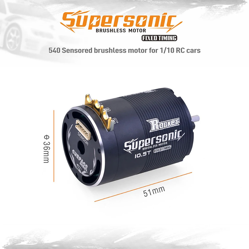 Rocket Supersonic 540 4.5T 5.5 - Brushless Motor Sensored 10.5T 13.5T avaliação e preço