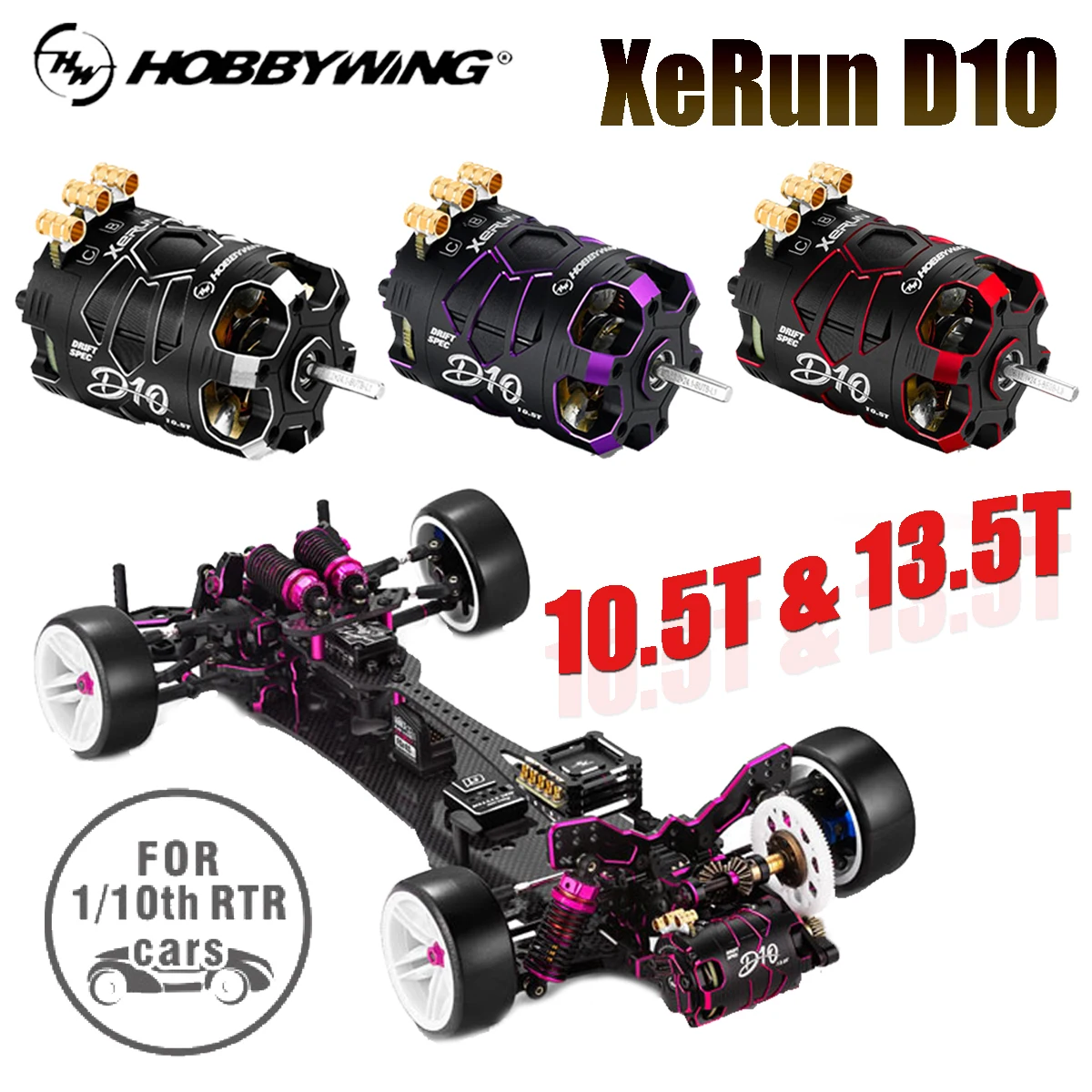 Motor Brushless UniFlyHobbyWin - Brushless Motor Sensored 10.5T 13.5T avaliação e preço