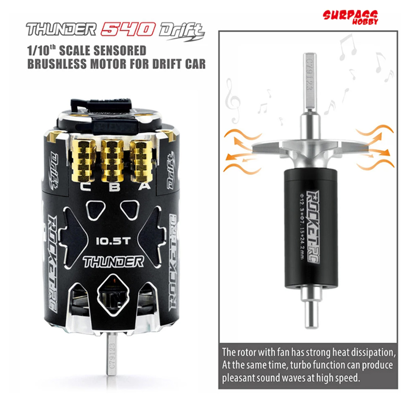 Motor Surpass Hobby Rocket-RC  - Brushless Motor Sensored 10.5T 13.5T avaliação e preço