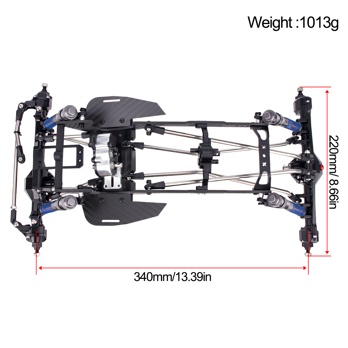 Kit de Chassi em Fibra de Carb - Rc Drift Chassis Carbon Fiber avaliação e preço