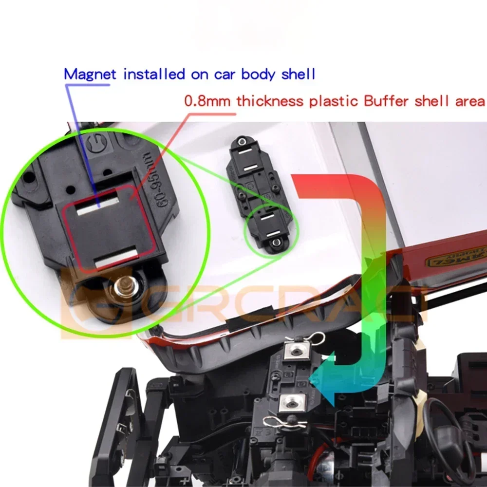 Coluna magnética invisível par - Rc Magnetic Invisible Body Post Mounts avaliação e preço