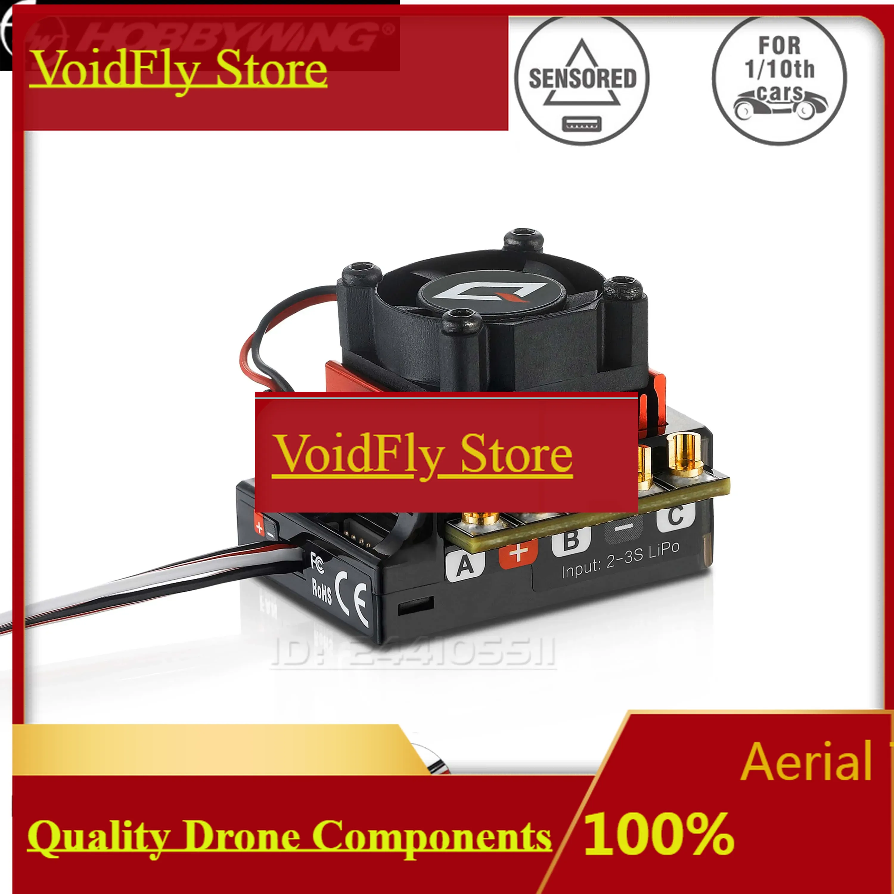 VoiFly HOBBYWING QuicRun 10BL1 - Brushless Esc Sensored 120A Rc Drift avaliação e preço