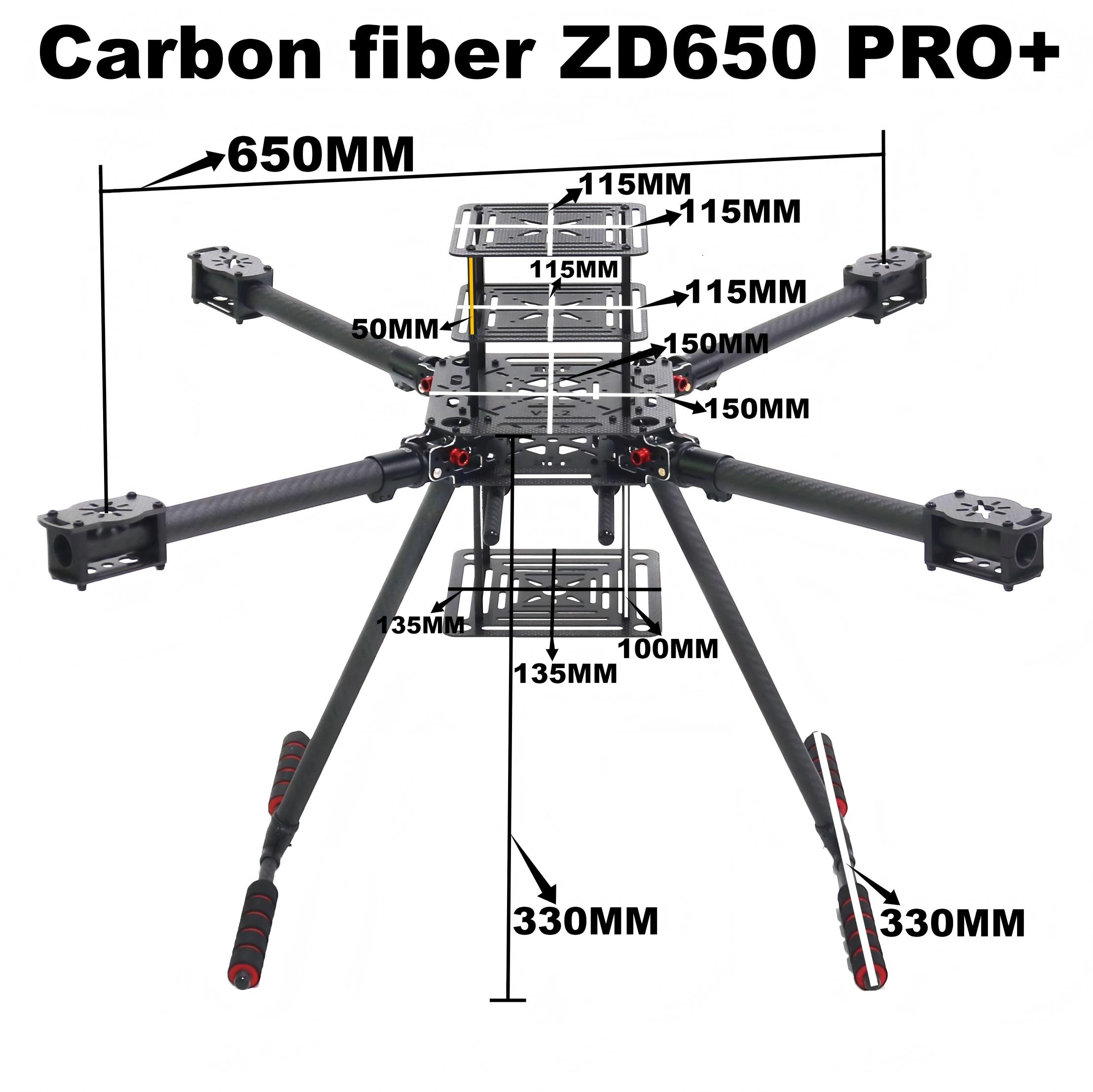 RCtoSky ZD650 PRO+ Quadcopter  - Rc Drift Chassis Carbon Fiber avaliação e preço