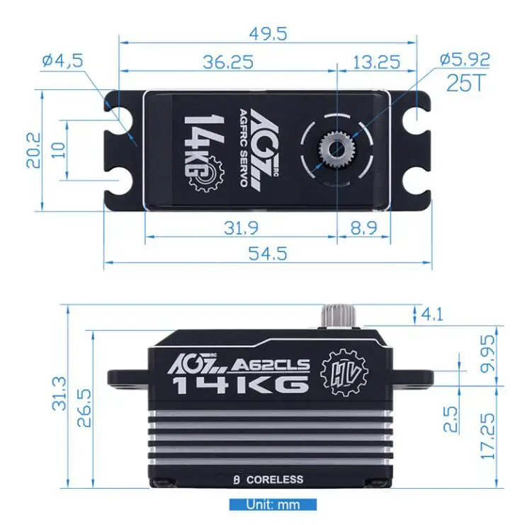 Servo Digital Programável de B - Servo Digital High Speed Low Profile avaliação e preço