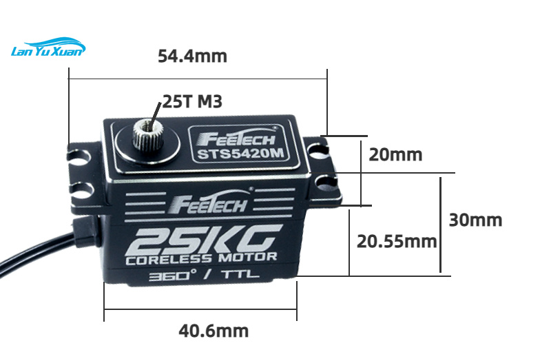 Servo Digital RC FT5425BL de B - Servo Digital High Speed Low Profile avaliação e preço