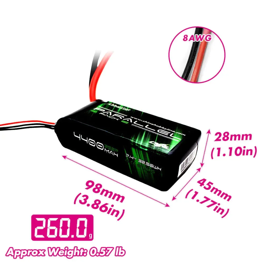 Bateria lipo shorty, 5 peças 2 - Lipo Battery 2S 7.4V Shorty Pack avaliação e preço